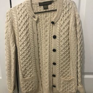 Cream colored wool sweater